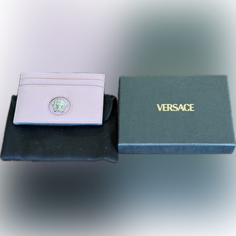 Versace La Medusa Leather Card Holder with Dust bag and box - Picture 7 of 14